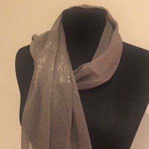 Luxury Silk chiffon scarf shawl hijab lurex stripe